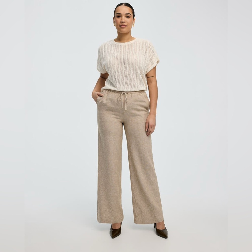 Cotton Linen Blend Pants
